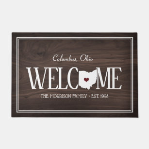 Ohio State Doormats Welcome Mats Zazzle