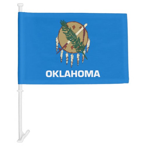 State of Oklahoma Car Flag