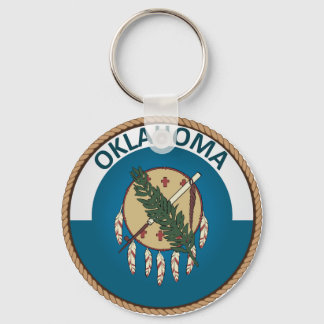 State of Oklahoma Flag Seal Keychain
