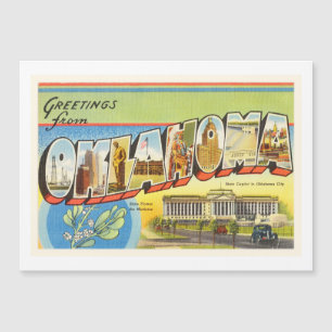 State of Oklahoma OK Old Vintage Travel Souvenir