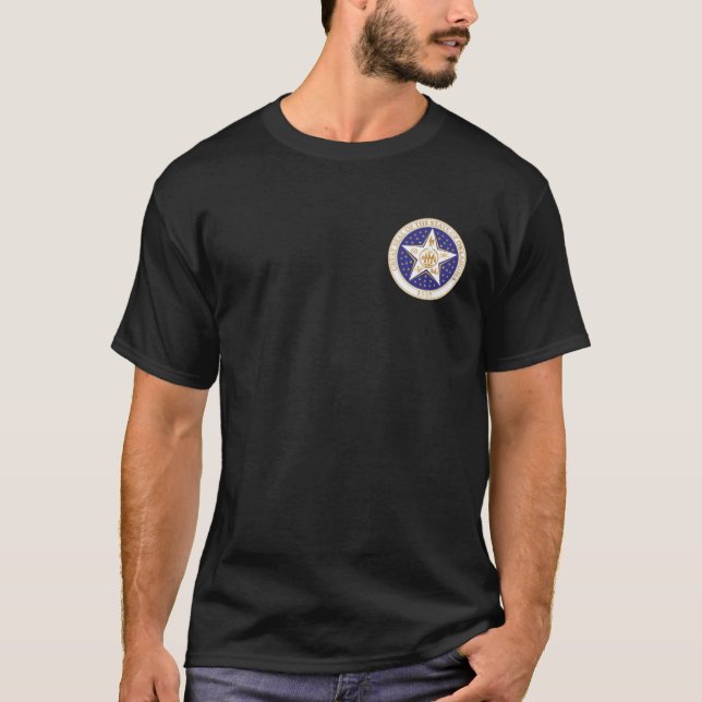 State of Oklahoma seal Ceramic Tile T-Shirt (Front)