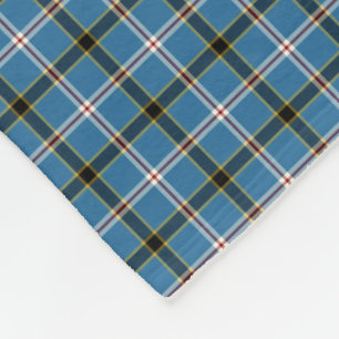State of Oklahoma Tartan Fleece Blanket