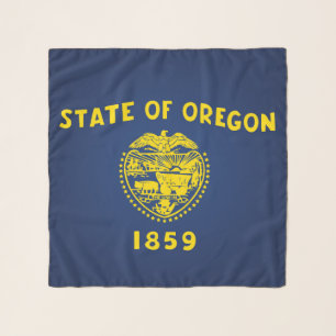 State of Oregon Flag Fashion Scarf