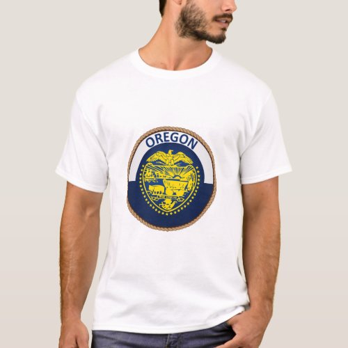 State of Oregon Flag Seal T_Shirt