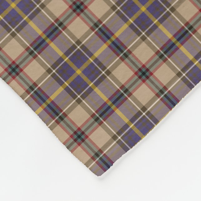 State of Oregon Tartan Fleece Blanket (Corner)