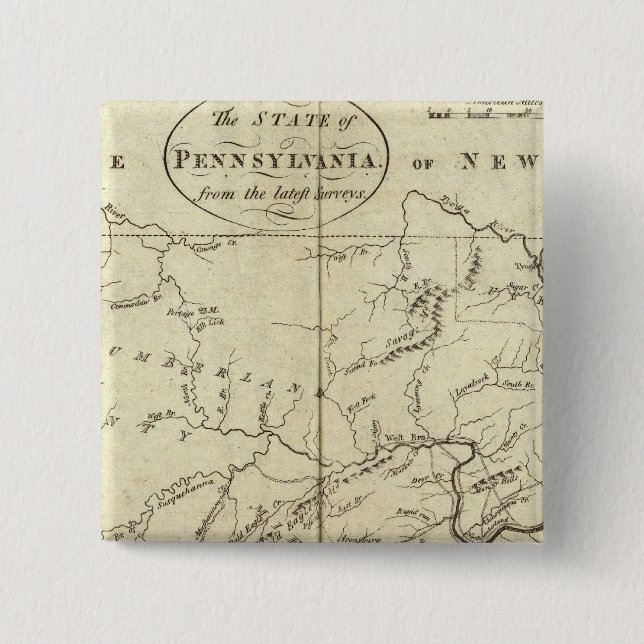 State of Pennsylvania Button (Front)