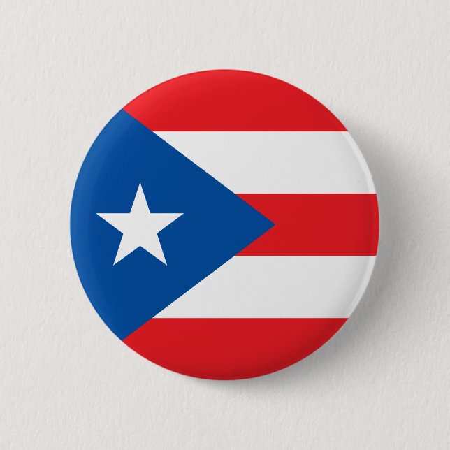 State of Puerto Rico flag Pinback Button (Front)