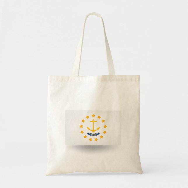 State of Rhode Island Flag Tote Bag (Front)
