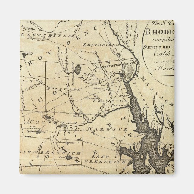 State of Rhode Island Magnet (Front)