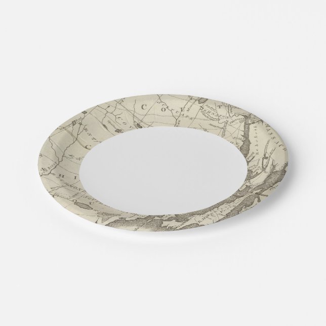 State of Rhode Island Paper Plates (Angled)
