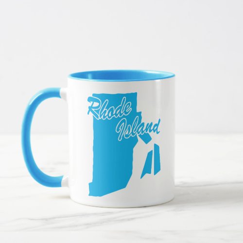 State Of Rhode Island Shape Mug