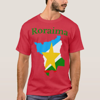 State of Roraima Map Flag Brazil T-Shirt