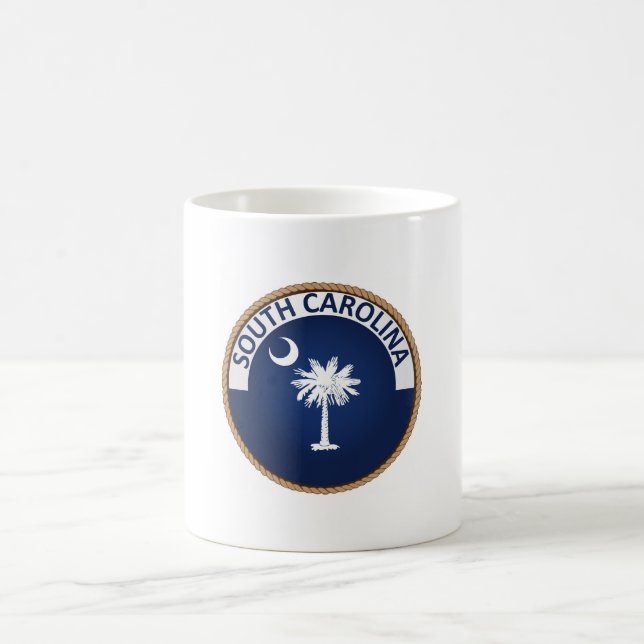 State of South Carolina Flag Seal Coffee Mug (Center)