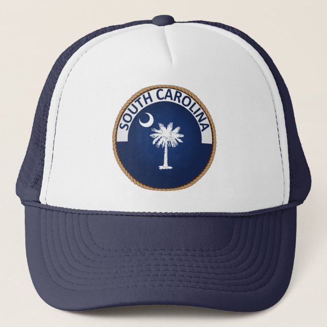 State of South Carolina Flag Seal Trucker Hat (Front)