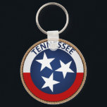 State of Tennessee Flag Seal Keychain<br><div class="desc">Cool American state of Tennessee flag seal keychain.</div>
