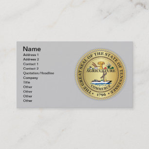 State of Tennessee seal Business Card
