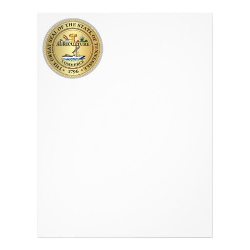 State of Tennessee seal Letterhead Template | Zazzle