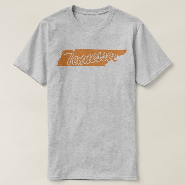 State Of Tennessee Shape T-shirt (Design Front)