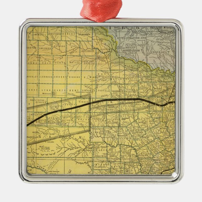 State of Texas 2 Metal Ornament (Front)