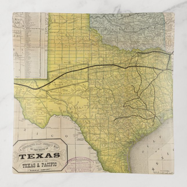 State of Texas 2 Trinket Tray (Front)