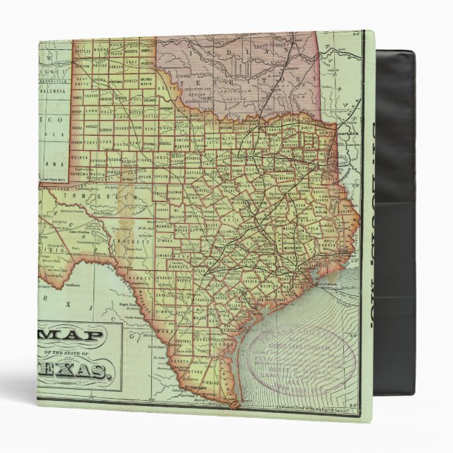 State of Texas 3 Ring Binder (Front/Inside)