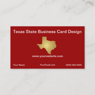 State of Texas Business Card Template
