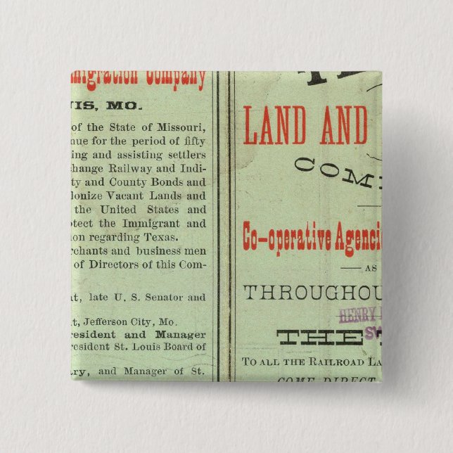 State of Texas Button (Front)