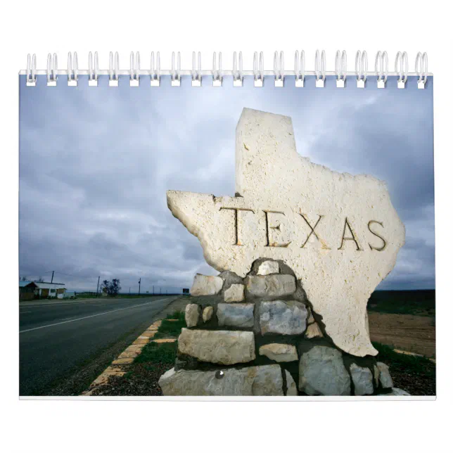 State of Texas Collection Wall Calendar Zazzle