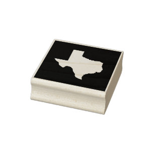 State of Texas Cutout Rubber Stamp