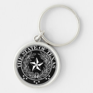 State of Texas Keychain Black Premium