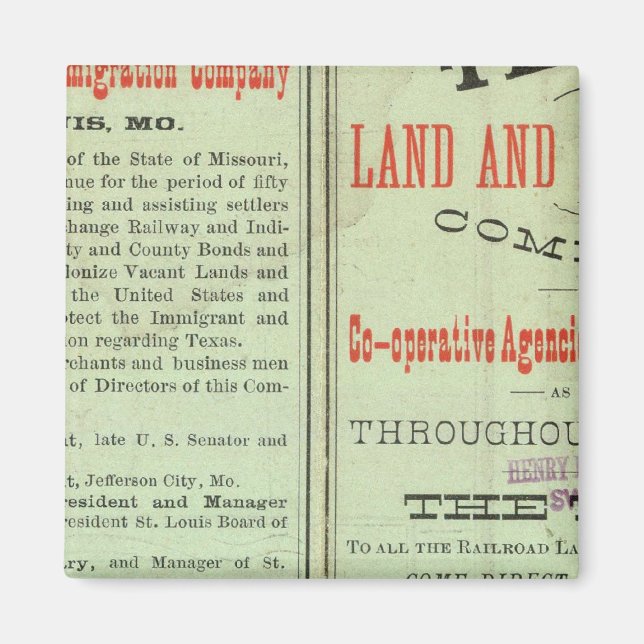 State of Texas Magnet (Front)