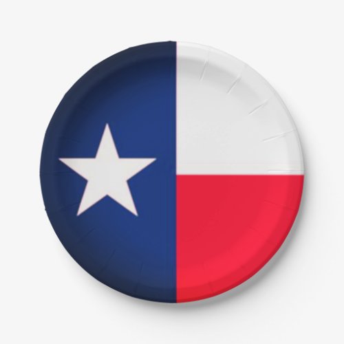 State of Texas Paper Plates