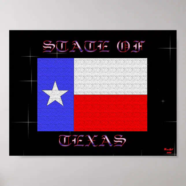 State Of Texas Poster | Zazzle