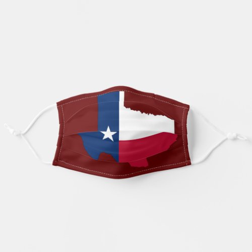 State of Texas Red Adult Cloth Face Mask