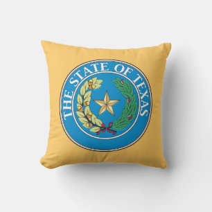 State of Texas seal Throw Pillow