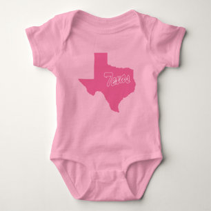 State Of Texas Shape Baby Bodysuit