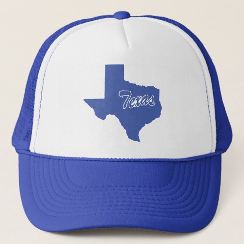 State Of Texas Shape Trucker Hat