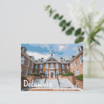 State Of The State Delaware Postcard | Zazzle