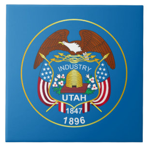 State of Utah flag Tile