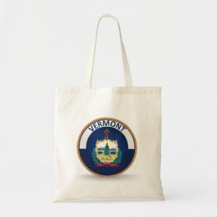 State of Vermont Flag Seal Tote Bag