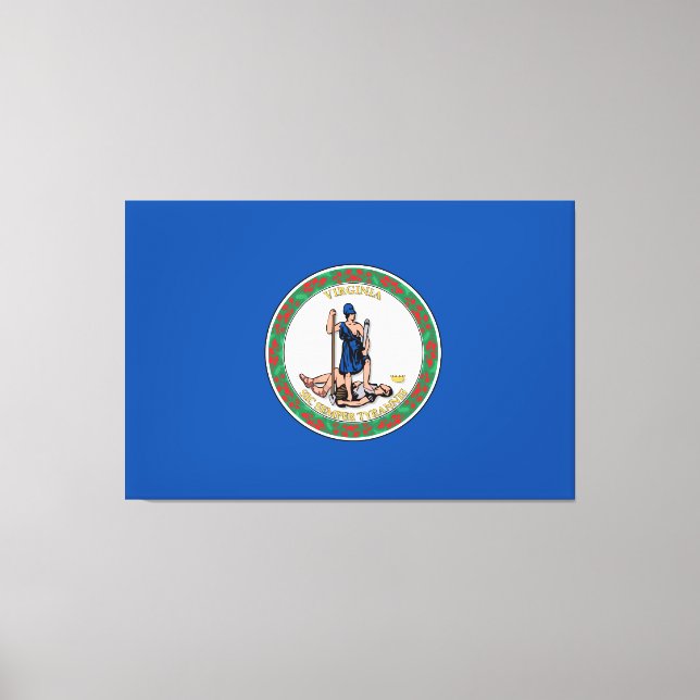 State of Virginia flag Canvas Print (Front)