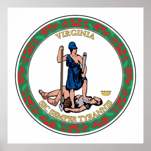 State of Virginia great seal Poster