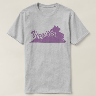 State Of Virginia Shape T-shirt