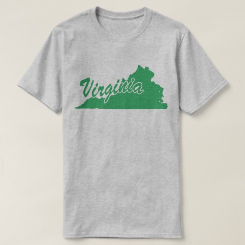 State Of Virginia Shape T_shirt