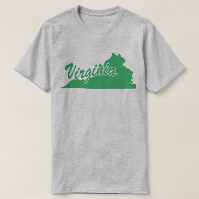 State Of Virginia Shape T-shirt (Design Front)