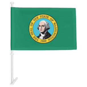 State of Washington Car Flag