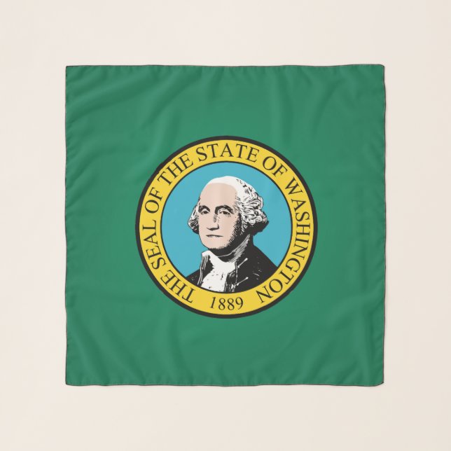 State Of Washington Flag Fashion Scarf (Front)