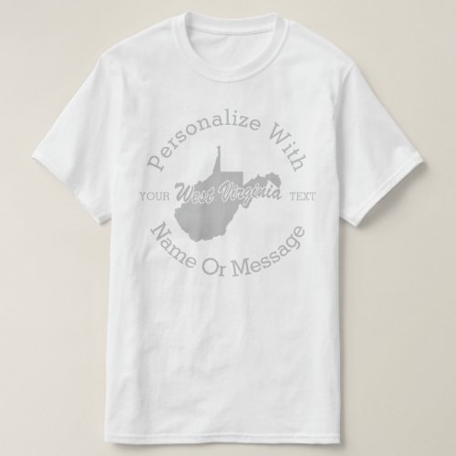 State Of West Virginia PERSONALIZED T_shirt