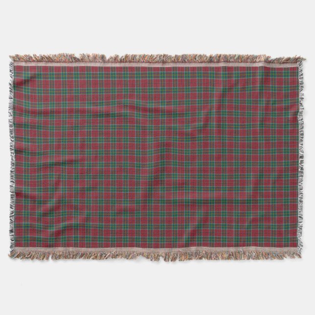 State of West Virginia Tartan Throw Blanket (Front)