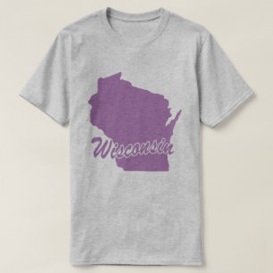 State Of Wisconsin Shape T-shirt
